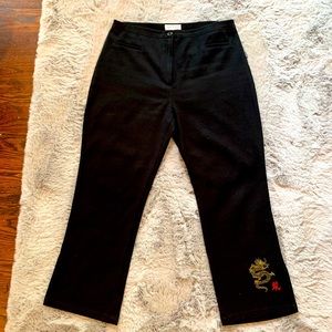 STYLISH 🐉 stitched SLIT pants